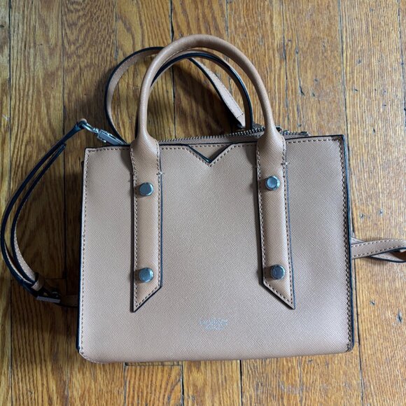 Botkier New York Trigger Mini Satchel – Camel Tan Saffiano Leather - Picture 4 of 4